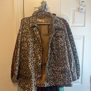Free people leopard jacket